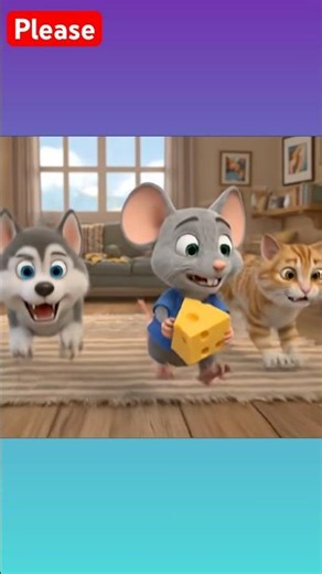 Can you catch me? #cartoon #cat #mouse #dog
