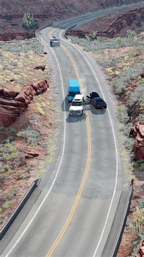 Realistic Highway Car Crashes #342 - BeamNG Drive