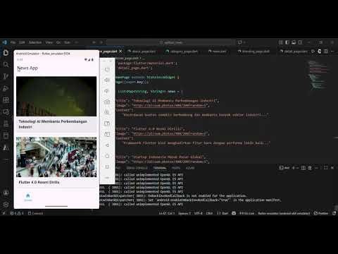 Aplikasi app news Informasi Berita Berbasis Flutter"