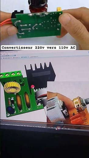 Convertisseur 220v vers 110v AC 50Hz avec un TRIAC BTA41-800B #experiment #diy