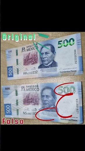 Billete Falso de 500 Identifícalo #billetefalso #billetesfalsos #billete #billetede500falso