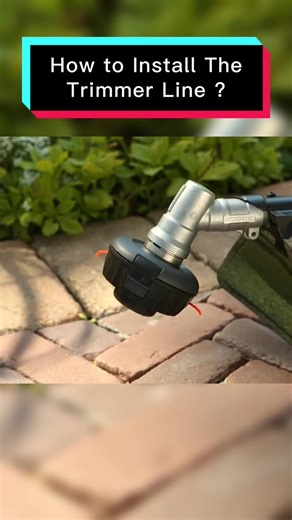 Teach you install trimmer line#trimmerline #string #lawn #lawncare #landscape #garden #lawnservice