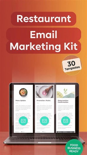 30 Food Business Marketing Editable HTML Email Templates Bundle | Template Customizer Tool - Etsy UK
