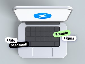 Free Cute Macbook Pro Mockup Template