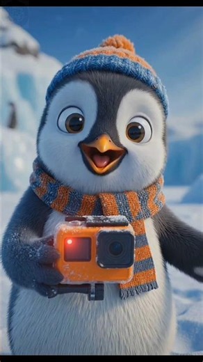 Pingu the Penguin Starts His First Vlog… 🐧||part-1.#Shorts #YouTubeShorts #Penguin #CuteAnimation
