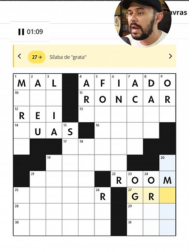 Como Jogar Palavras-Cruzadas do G1