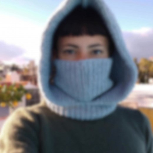  Cold weather? No problem. This all-in-one hood + mask knit pattern has you covered — literally. Knit it, wear it, love it!  | Cielcraft | Facebook