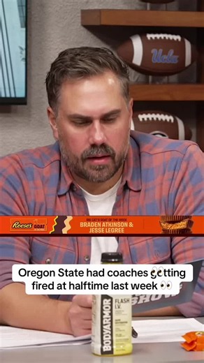 Oregon State's offense was playing so well they literally made Colorado State's DC walk off the field mid game @Reese’s 🔥