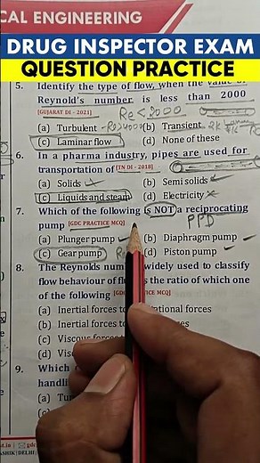 UPSC Drug Inspector Exam MCQ Questions😍✍️🎯Drug Inspector MCQ Practice | DI Exam Books #druginspector