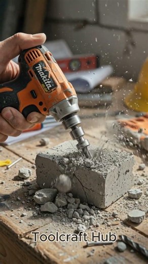 Miniature Demolition Tool vs Concrete Block — Satisfying Break Test