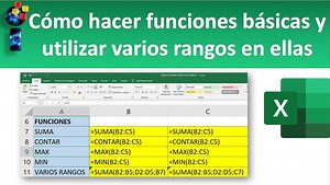 5K views · 297 reactions | En este vídeo aprenderá con detalle como hacer una función básica en Excel, como SUMA, MAX, MIN Y CONTAR. También aprenderá a utilizar varios rangos dentro de una función. | Informática Integral GT | Facebook