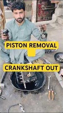 How to Remove Pistons, Connecting Rod & Crankshaft Engine Disassembly#aliautoworkshop #mechaniclife
