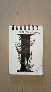 Learn Letter 'I' Calligraphy fast! ✒️ Easy steps for perfect letters. #Calligraphy #Handwriting #DIY