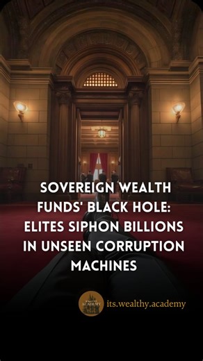 Wealth • Mindset • Income on Instagram: "Trillions aren’t missing. They’re hidden. Sovereign Wealth Funds manage $12T+ of public money—and operate in near total darkness. That secrecy created a perfect machine: billions siphoned quietly, citizens left poorer. Malaysia’s 1MDB lost $4B+ through Wall Street deals. Libya’s fund saw 20% vanish into elite pockets. Angola. Russia. The pattern repeats. The mechanism is clean: opaque funds → shell companies → Swiss/Singapore accounts. No global audits. N