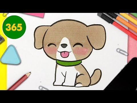 COMMENT DESSINER UN CHIEN KAWAII 🐶 comment dessiner un chiot très kawaii