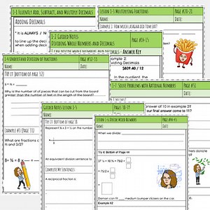 enVisionmath 2.0 Grade 6 Unit 1 Guided Lesson Notes
