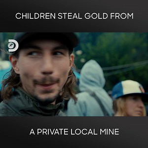 The locals near this massive, private gold mine believe the land of the mine belongs to them and feels no shame in trying to steal whatever gold they can from them. Parker witnesses these young children risking their lives to steal gold from the mine. | Discovery Channel Australia