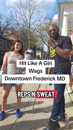 Showing The Local Ladies How To Throw A Punch