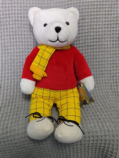Vintage - 17" Rupert The Bear 1995 Plushie - Soft toy Golden Bear