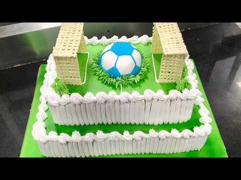 2 Tier Soccer Stadium Cake Design | Birthday Cake for Football Lovers
