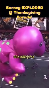 Barney EXPLODED! #drunkninjapod #trending #viral #comedy #hilarious #lol #foryou #epic #parade