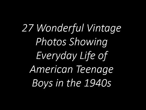 27 Wonderful Vintage Photos Showing Everyday Life of American Teenage Boys in the 1940s