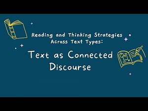 RWS: Text and Discourse | Text as Connected Discourse