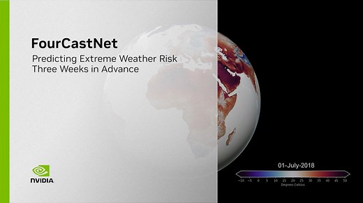 使用 FourCastNet 提前三周预测极端天气风险