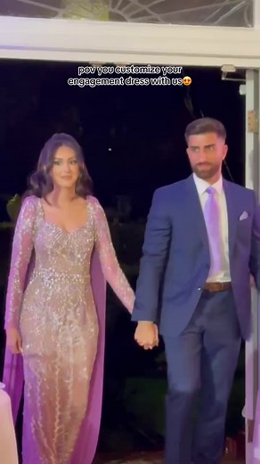 Custom Modest Evening Gown for Arab Wedding | Dress of the Day