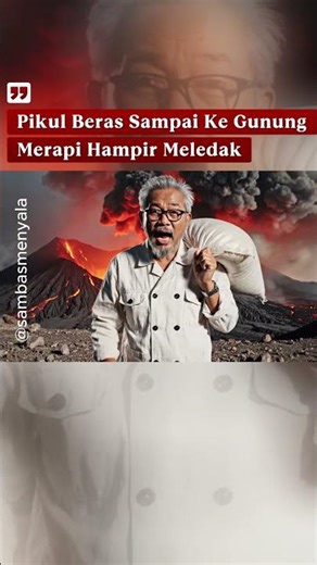 Carrying Rice Up Mount Merapi Nearly Explodes #shortvideo