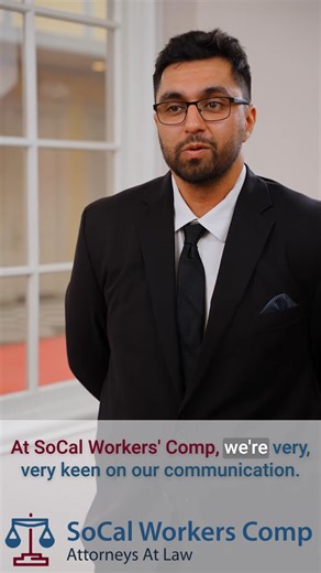 We know that the biggest stressor in a legal claim is often being left in the dark. At SoCal Workers Comp, we make it a point to be keen on communication and have built a multi-layered team to ensure your questions never go unanswered. Our firm recently incorporated the "Case Status" app, allowing you to text your legal team directly for immediate updates. We are dedicated to providing an authentic experience where you are treated with respect, not as just another file. | SoCal Workers Comp