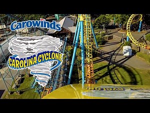 2019 Carolina Cyclone Roller Coaster Front Seat On Ride HD POV Carowinds