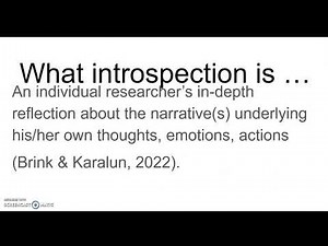 What is introspection?
