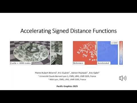 Accelerating Signed Distance Functions — Pacific Graphics 2025