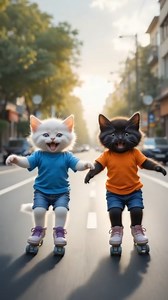 Poor kitten fell down while skating with tires.. friends laughter hurt more 😭😭 . . . . . . . #petstory #kitten #cutecat #kittensoftiktok #cat #skating #hearthbroken | Hannah Brooks