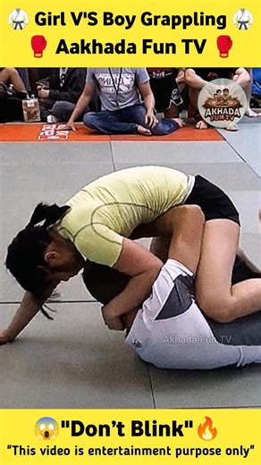 Girl Executes Perfect Trap 😱 Girl vs Boy Submission 💪🏻 #grappling #shorts #nogi #wrestling #jiujitsu