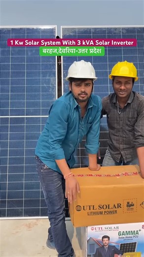 1kw solar system installation