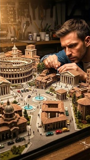 Cinematic Miniature Rome City | Hyper-Realistic Model Making in 4K