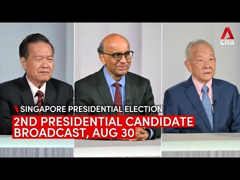 [LIVESTREAM] Presidential candidate broadcast 2: Ng Kok Song, Tharman Shanmugaratnam, Tan Kin Lian