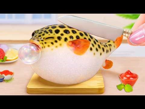 Simple Recipes Cooking 🐡 Best Of Miniature Puffer Fish Steamed With Unique Chilli Sauce