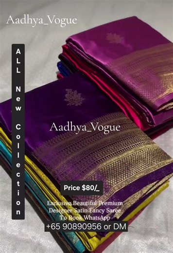 Premium Satin Saree Available Now!