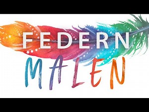 Federn malen in Aquarell | painting watercolor feathers