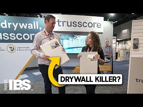 Any new innovations in drywall? IBS 2022 with ‪@DrywallShorty‬