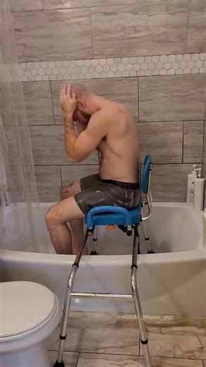 Dr. Charles Lockwood, Physical Therapist | Shoutout to @viptherapypt (Dr. Breanna) for this awesome idea for stopping water messes with shower chairs 👏 Such a simple fix! 🚿 2 easy... | Instagram