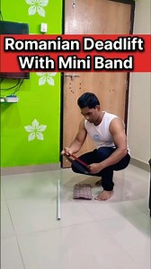 Romanian Deadlift with Mini Band + PVC Pipe 🏋️
