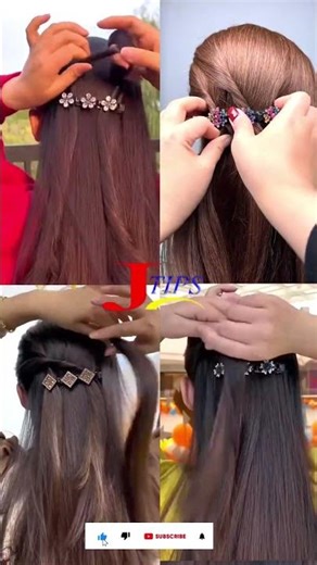Elegant Cross Twist Half-Up Hairstyle Perfect Daily & Party Look 💖 Easy & Stylish Hair Tutorial