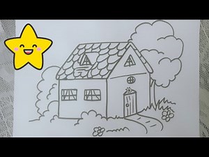🎨 Learn to Draw a Charming Countryside Cottage 🏡: Fun and Easy Tutorial for Beginners! ✏️