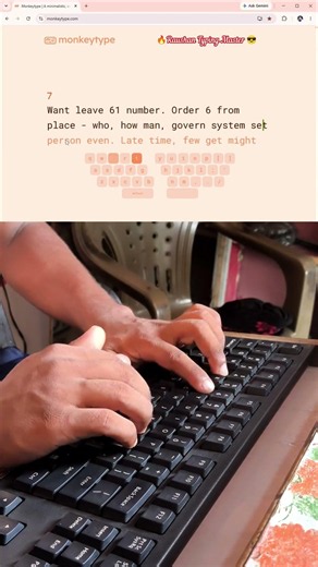 102 WPM Typing Speed 🤯 Can You Beat This? #monkeytype #typingtest #asmr #viral #raushantypingmaster