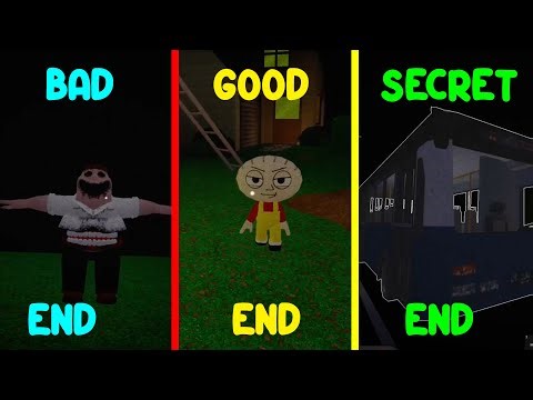 All 4 Endings in Family Guy [HORROR] | ROBLOX