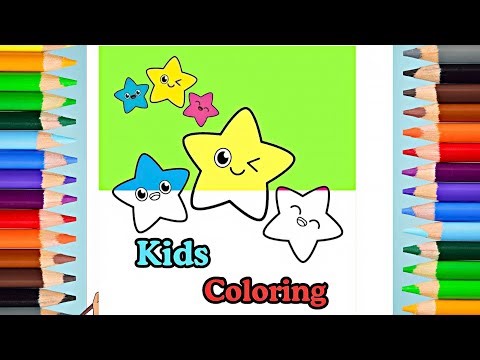 Coloring Stars for Kids 🌟 | Fun Coloring Pages & Drawing for Children
